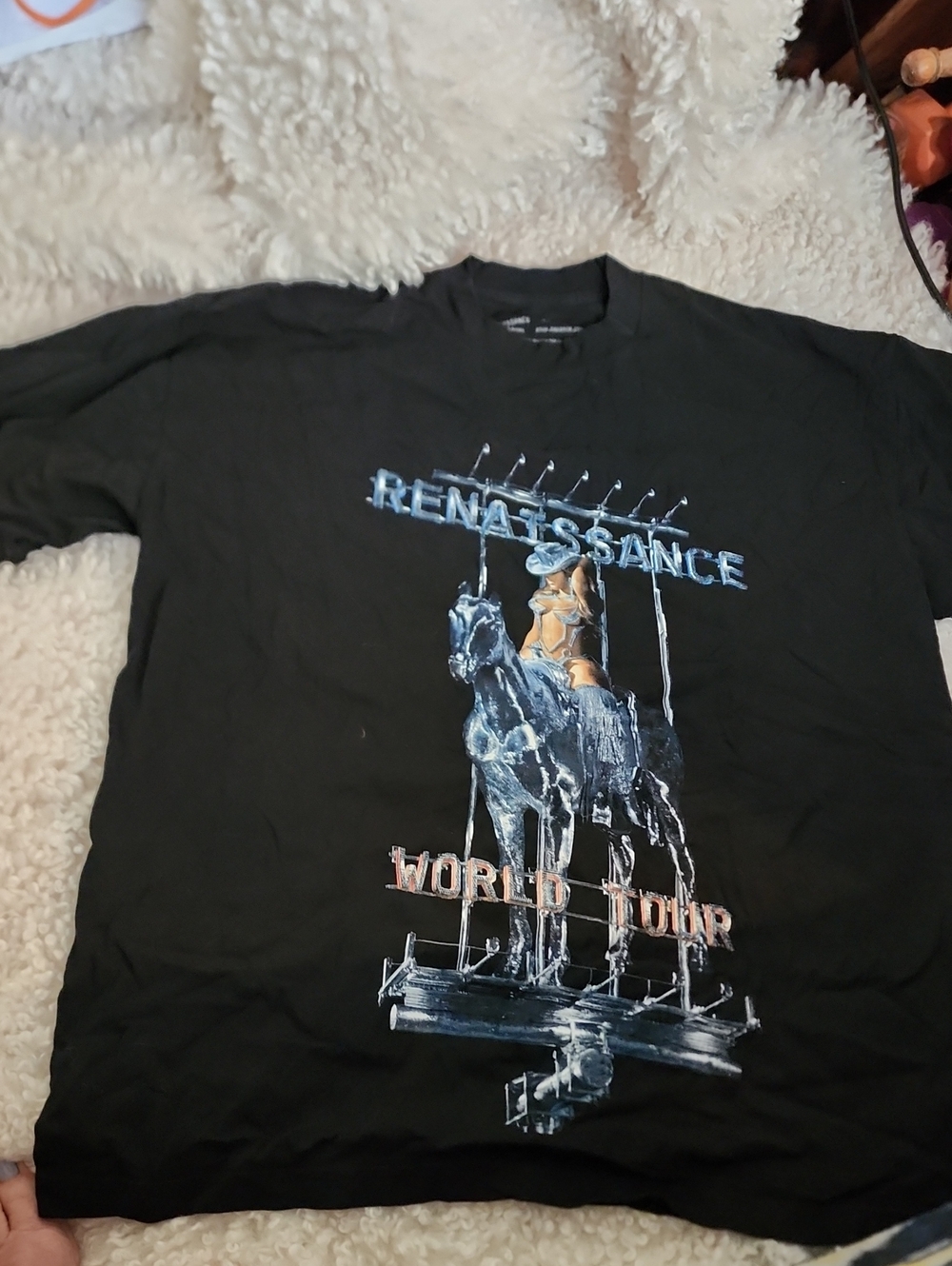 Renaissance World Tour Graphic Tee - Black. Size XL.